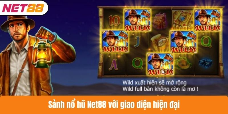 Sảnh nổ hũ Net88 với giao diện hiện đại